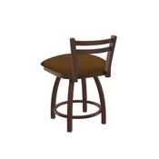 411 Jackie 18" Low Back Swivel Vanity Stool with Bronze Finish and Canter Thatch Seat, 41118BZ001
