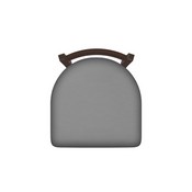 411 Jackie 18" Low Back Swivel Vanity Stool with Bronze Finish and Canter Folkstone Grey Seat, 41118BZ007