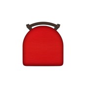411 Jackie 18" Low Back Swivel Vanity Stool with Bronze Finish and Canter Red Seat, 41118BZ011