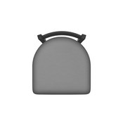 411 Jackie 18" Low Back Swivel Vanity Stool with Pewter Finish and Canter Folkstone Grey Seat, 41118PW007
