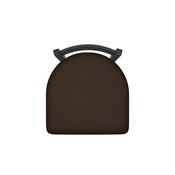 411 Jackie 18" Low Back Swivel Vanity Stool with Pewter Finish and Rein Coffee Seat, 41118PW025
