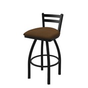 411 Jackie Low Back Swivel Stool with Black Wrinkle Finish and Rein Thatch Seat, AGS-41118BW026