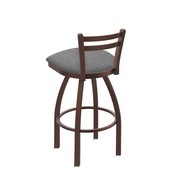 411 Jackie Low Back Swivel Stool with Bronze Finish and Graph Alpine Seat, AGS-41125BZ020