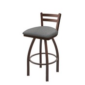 411 Jackie Low Back Swivel Stool with Bronze Finish and Graph Alpine Seat, AGS-41125BZ020