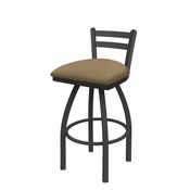 411 Jackie Low Back Swivel Stool with Pewter Finish and Canter Sand Seat, AGS-41125PW013