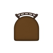 610 Contessa 18" Chair with Bronze Finish and Canter Thatch Seat, 61018BZ001