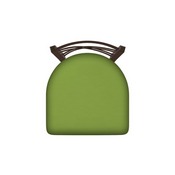 620 Catalina 18" Chair with Bronze Finish and Canter Kiwi Green Seat, 62018BZ009