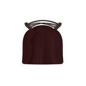 620 Catalina 18" Chair with Bronze Finish and Dark Cherry Oak Seat, 62018BZDCOak