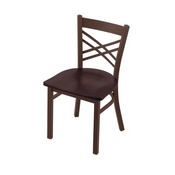 620 Catalina 18" Chair with Bronze Finish and Dark Cherry Oak Seat, 62018BZDCOak