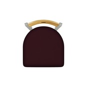 630 Voltaire 18" Chair with Anodized Nickel Finish, Medium Back, and Canter Bordeaux Seat, 63018ANMedMplB005