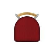 630 Voltaire 18" Chair with Anodized Nickel Finish, Medium Back, and Graph Ruby Seat, 63018ANMedMplB016