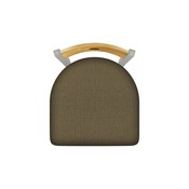 630 Voltaire 18" Chair with Anodized Nickel Finish, Medium Back, and Graph Cork Seat, 63018ANMedMplB017