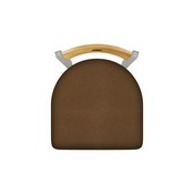 630 Voltaire 18" Chair with Anodized Nickel Finish, Medium Back, and Rein Thatch Seat, 63018ANMedMplB026