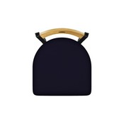 630 Voltaire 18" Chair with Black Wrinkle Finish, Medium Back, and Canter Twilight Seat, 63018BWMedMplB002