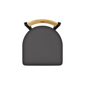 630 Voltaire 18" Chair with Black Wrinkle Finish, Medium Back, and Canter Storm Seat, 63018BWMedMplB004