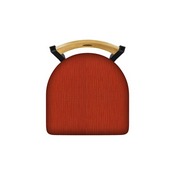 630 Voltaire 18" Chair with Black Wrinkle Finish, Medium Back, and Graph Poppy Seat, 63018BWMedMplB021