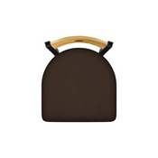 630 Voltaire 18" Chair with Black Wrinkle Finish, Medium Back, and Rein Coffee Seat, 63018BWMedMplB025