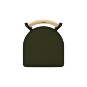 630 Voltaire 18" Chair with Black Wrinkle Finish, Natural Back, and Canter Pine Seat, 63018BWNatMplB010
