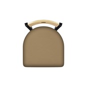 630 Voltaire 18" Chair with Black Wrinkle Finish, Natural Back, and Canter Sand Seat, 63018BWNatMplB013