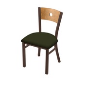 630 Voltaire 18" Chair with Bronze Finish, Medium Back, and Canter Pine Seat, 63018BZMedMplB010