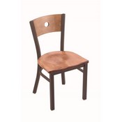 630 Voltaire 18" Chair with Bronze Finish, Medium Back, and Medium Maple Seat, 63018BZMedMplBMedMpl