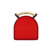 630 Voltaire 18" Chair with Bronze Finish, Natural Back, and Canter Red Seat, 63018BZNatMplB011