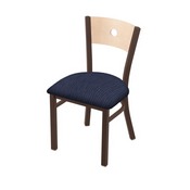 630 Voltaire 18" Chair with Bronze Finish, Natural Back, and Graph Anchor Seat, 63018BZNatMplB014