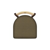 630 Voltaire 18" Chair with Bronze Finish, Natural Back, and Graph Cork Seat, 63018BZNatMplB017