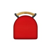 630 Voltaire 18" Chair with Pewter Finish, Medium Back, and Canter Red Seat, 63018PWMedMplB011