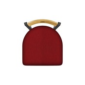 630 Voltaire 18" Chair with Pewter Finish, Medium Back, and Graph Ruby Seat, 63018PWMedMplB016