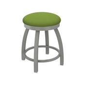 802 Misha 18" Swivel Vanity Stool with Anodized Nickel Finish and Canter Kiwi Green Seat, 80218AN009