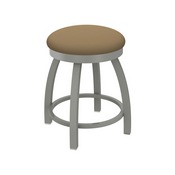 802 Misha 18" Swivel Vanity Stool with Anodized Nickel Finish and Canter Sand Seat, 80218AN013