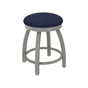 802 Misha 18" Swivel Vanity Stool with Anodized Nickel Finish and Graph Anchor Seat, 80218AN014