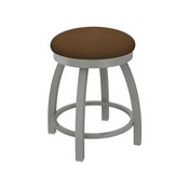 802 Misha 18" Swivel Vanity Stool with Anodized Nickel Finish and Rein Thatch Seat, 80218AN026
