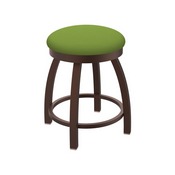 802 Misha 18" Swivel Vanity Stool with Bronze Finish and Canter Kiwi Green Seat, 80218BZ009