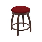 802 Misha 18" Swivel Vanity Stool with Bronze Finish and Graph Ruby Seat, 80218BZ016