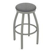 802 Misha Swivel Stool with Anodized Nickel Finish and Graph Alpine Seat, AGS-80225AN020