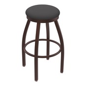 802 Misha Swivel Stool with Bronze Finish and Canter Storm Seat, AGS-80225BZ004