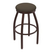802 Misha Swivel Stool with Bronze Finish and Canter Earth Seat, AGS-80225BZ006