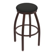 802 Misha Swivel Stool with Bronze Finish and Canter Iron Seat, AGS-80225BZ008