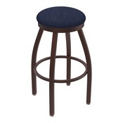 802 Misha Swivel Stool with Bronze Finish and Graph Anchor Seat, AGS-80225BZ014