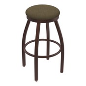 802 Misha Swivel Stool with Bronze Finish and Graph Cork Seat, AGS-80225BZ017