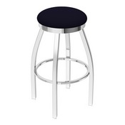 802 Misha Swivel Stool with Chrome Finish and Canter Twilight Seat, AGS-80225CH002