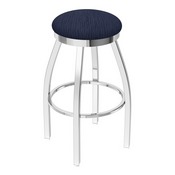 802 Misha Swivel Stool with Chrome Finish and Graph Anchor Seat, AGS-80225CH014