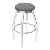 802 Misha Swivel Stool with Chrome Finish and Graph Alpine Seat, AGS-80225CH020