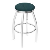 802 Misha Swivel Stool with Chrome Finish and Graph Tidal Seat, AGS-80225CH022