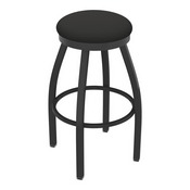 802 Misha Swivel Stool with Pewter Finish and Canter Iron Seat, AGS-80225PW008