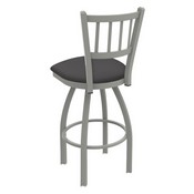 810 Contessa Swivel Stool with Anodized Nickel Finish and Canter Storm Seat, AGS-81025AN004