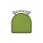 810 Contessa Swivel Stool with Anodized Nickel Finish and Canter Kiwi Green Seat, AGS-81025AN009