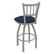 810 Contessa Swivel Stool with Anodized Nickel Finish and Graph Anchor Seat, AGS-81025AN014